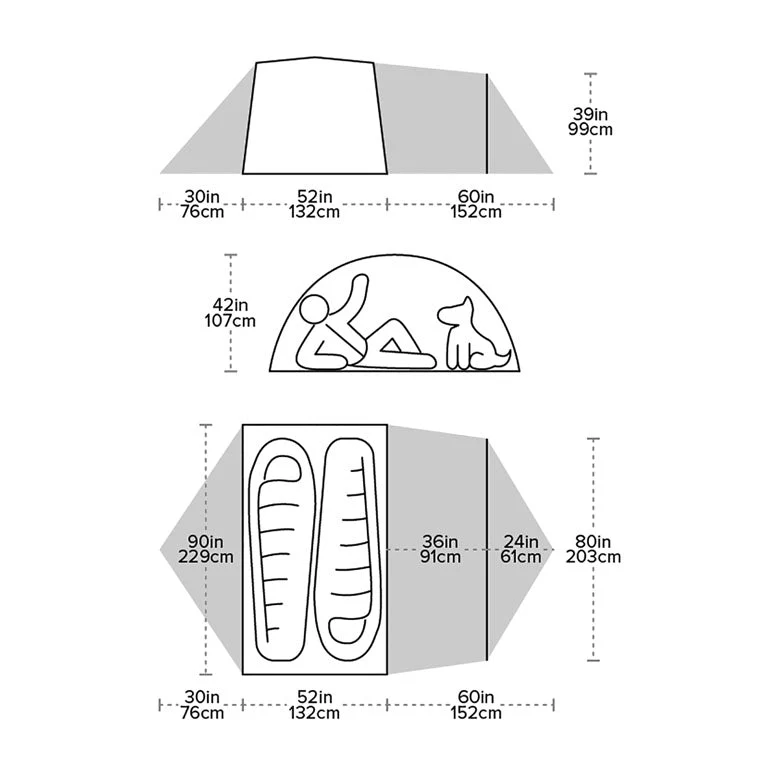 Big Agnes Blacktail 2 Hotel Backpacking Tent - Image 6