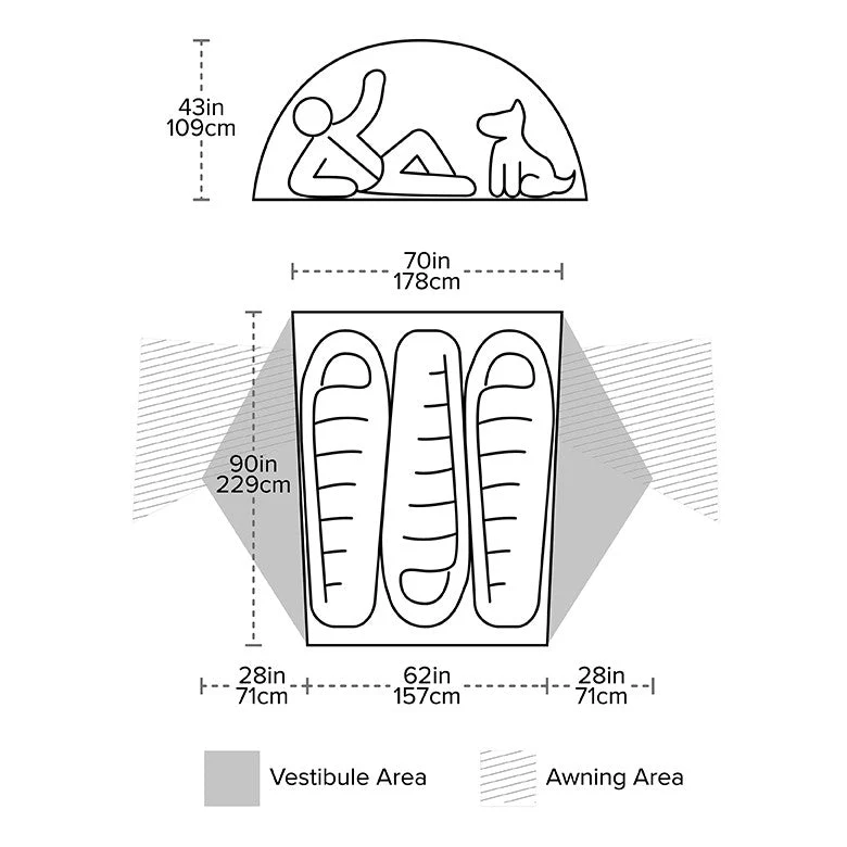 Big Agnes Copper Spur UL3 Bikepack HyperBead™ Tent - Image 7