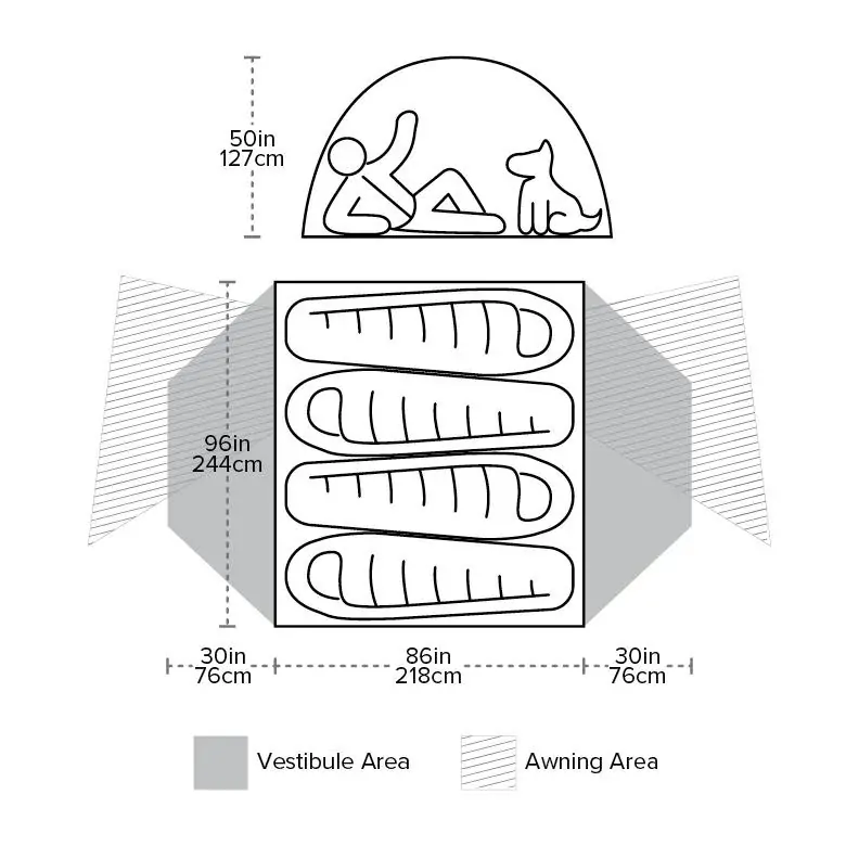 Big Agnes Copper Spur UL4 HyperBead™ Tent - Image 9
