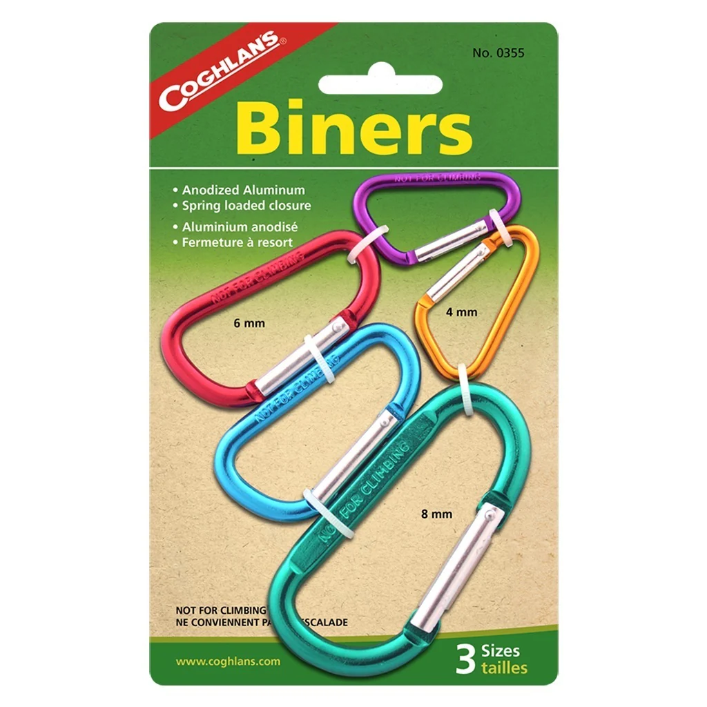 Coghlans Multi-Pack Carabiners - Pack of 5 - Image 2