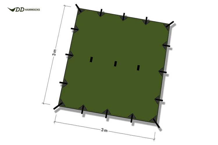 DD Hammocks DD Tarp 3x3 - Image 3