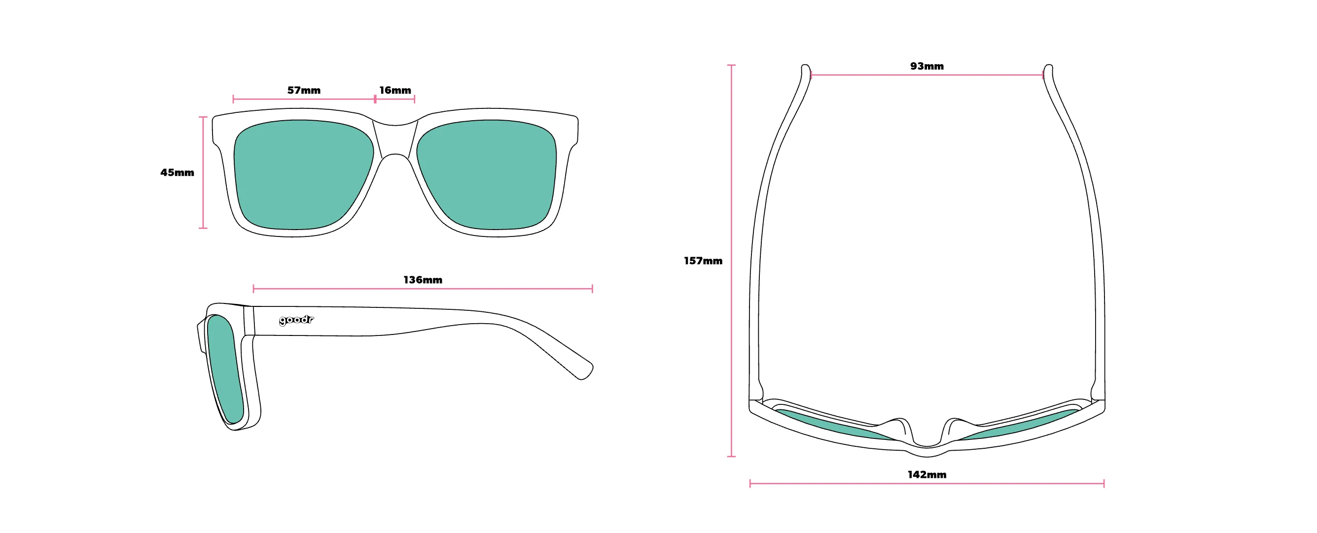 Goodr Tidal G Sunglasses - Image 3
