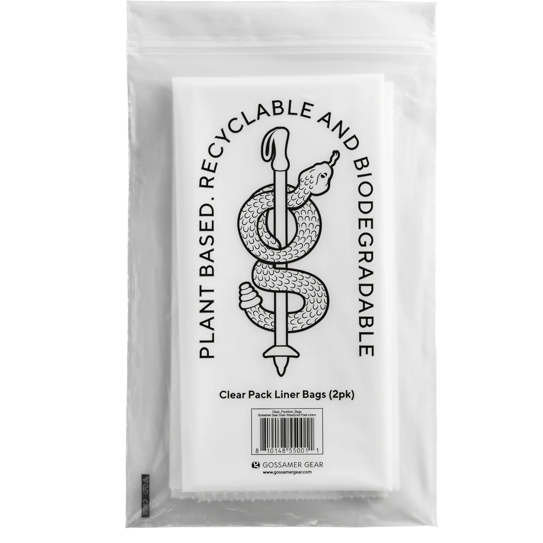 Gossamer Gear Clear Waterproof Pack Liner (2 pack)