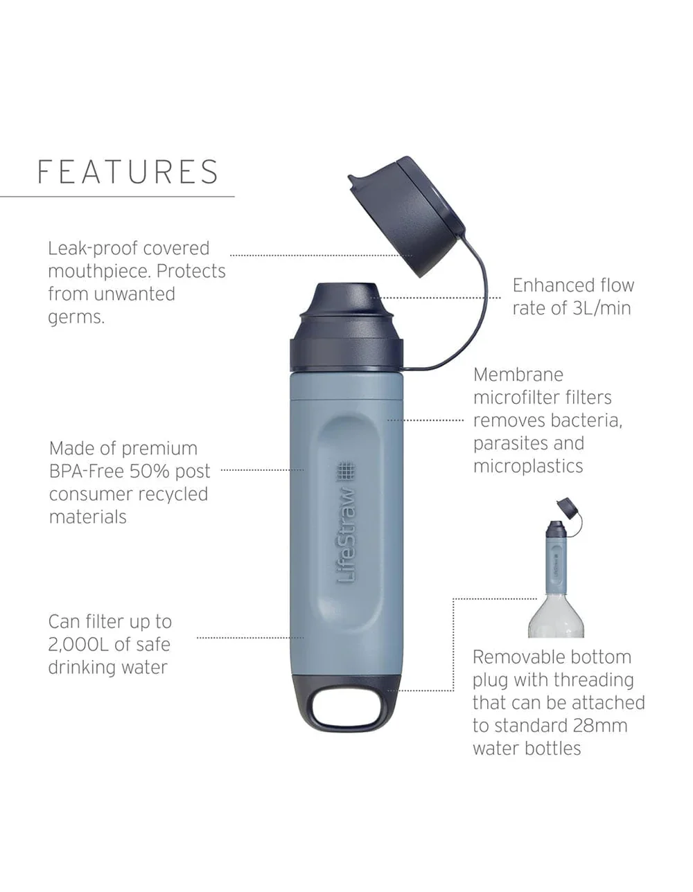 Lifestraw Peak Solo Water Filter - Image 4