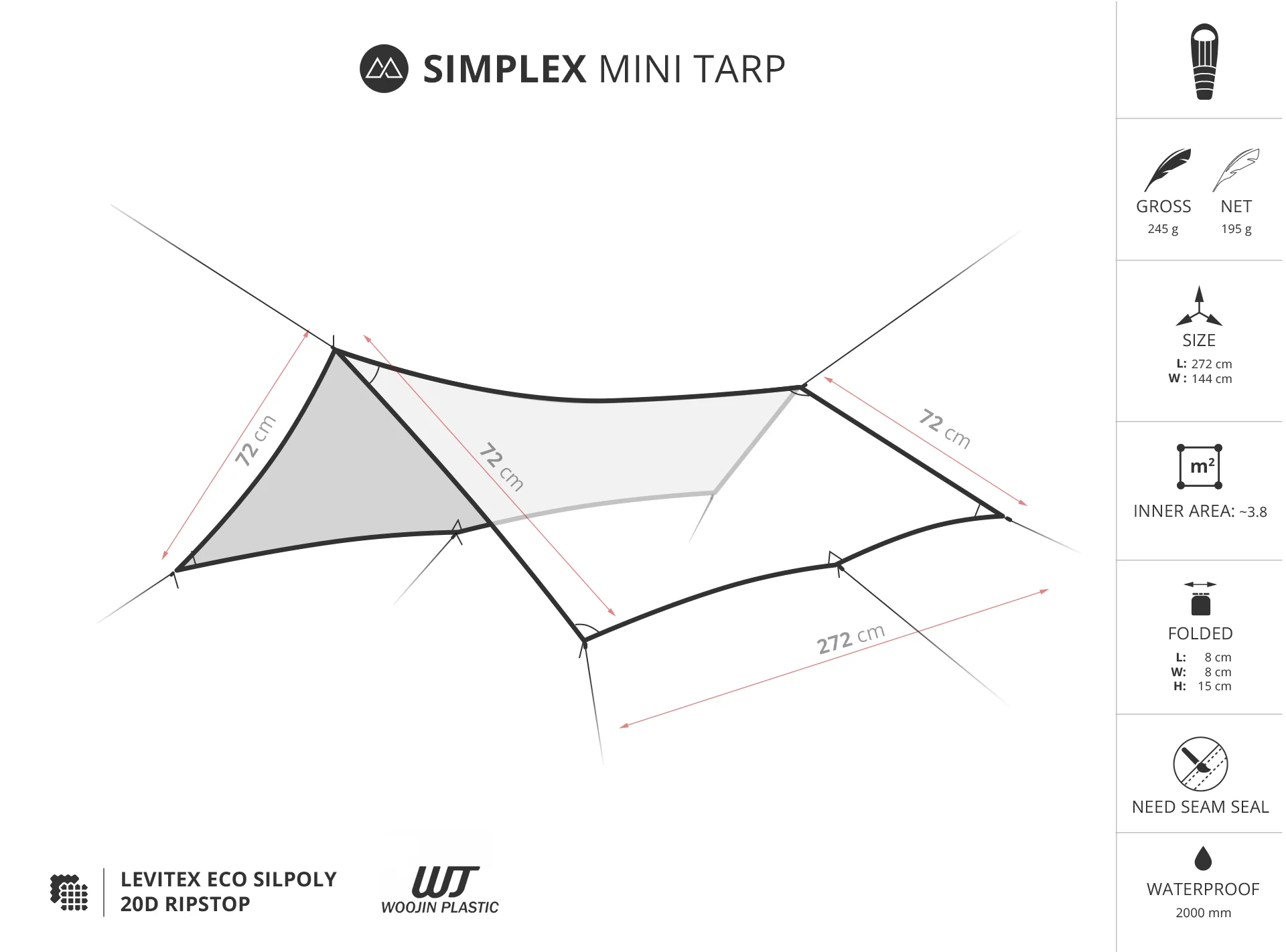 LITEWAY Simplex Mini Tarp - Image 4