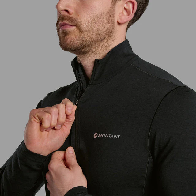 Montane Malli Merino Long Sleeve Zip T-Shirt Men's - Image 5