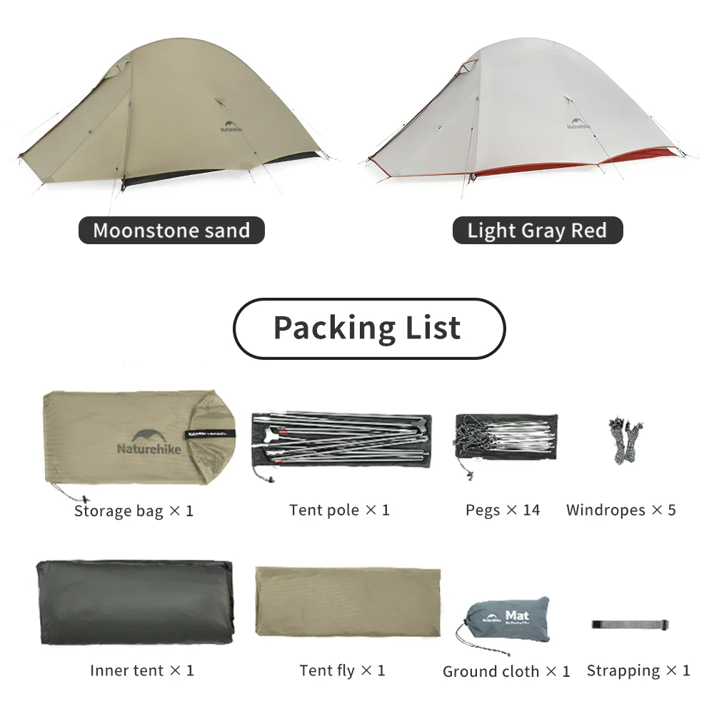Naturehike Cloud Up Pro 2 Person Lightweight Backpacking Tent - Image 8