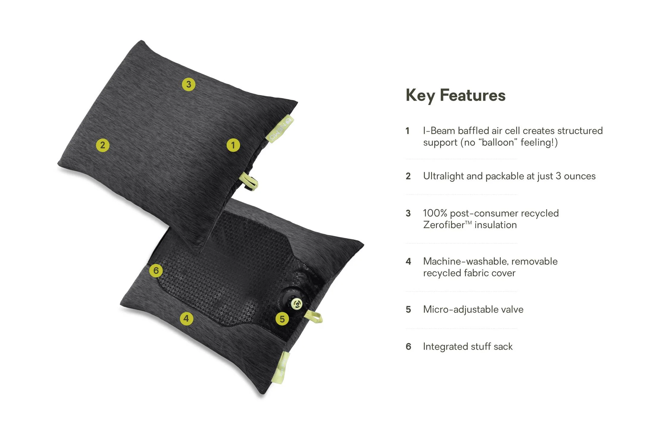 Nemo Fillo Elite Inflatable Pillow - Image 9