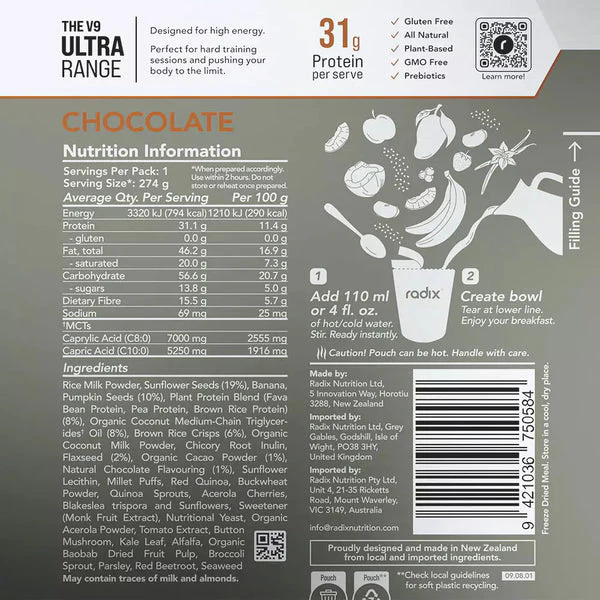 Radix Nutrition Ultra Breakfast Chocolate - Image 4