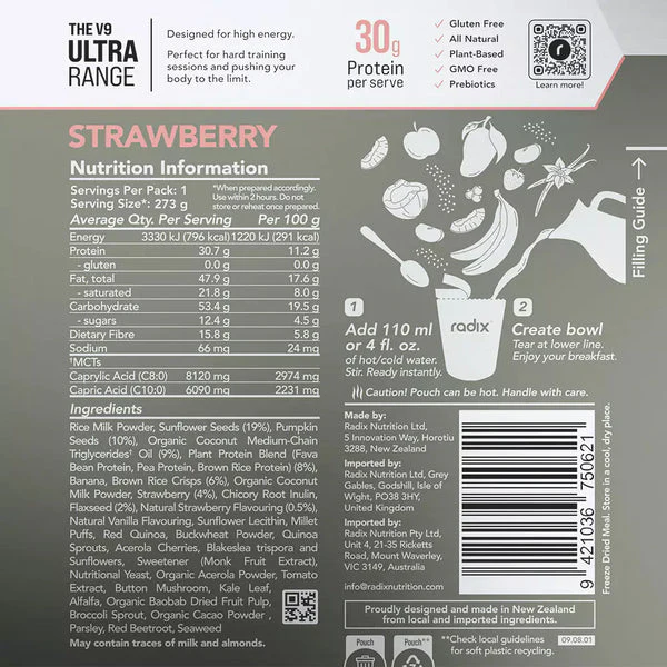 Radix Nutrition Ultra Breakfast Strawberry - Image 4