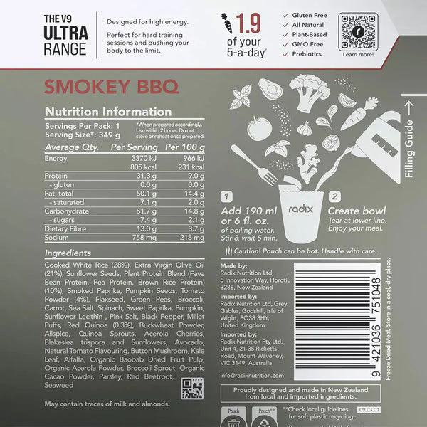 Radix Nutrition Ultra Meal Smokey Barbecue - Image 4