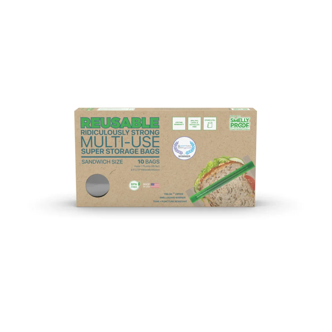 Smelly Proof Reusable Storage Bags 10 Pack - Image 3
