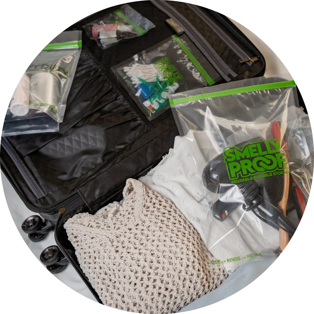 Smelly Proof Reusable Storage Bags 10 Pack - Image 5